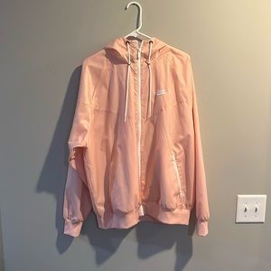 Men’s Nike ZipUp Salmon Windbreaker Size L